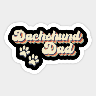 Dachshund Dad Gift For Lovers of Dogs Sticker